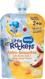 Nestlé Little Rockets klämmis Äpple Banan morot