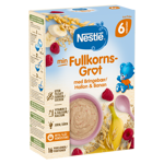 Min Fullkornsgröt med Hallon & Banan - Från 6 Månader